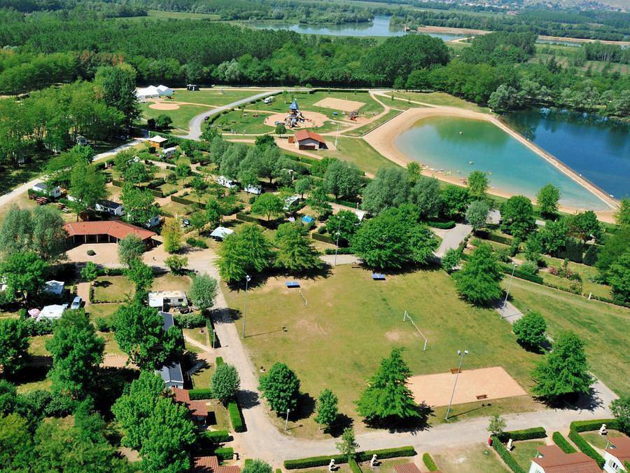 Camping du Lac de Cormoranche  - Chalet 6 personnes - Cottage in Cormoranche-sur-Saône, Région de Bourg-en-Bresse