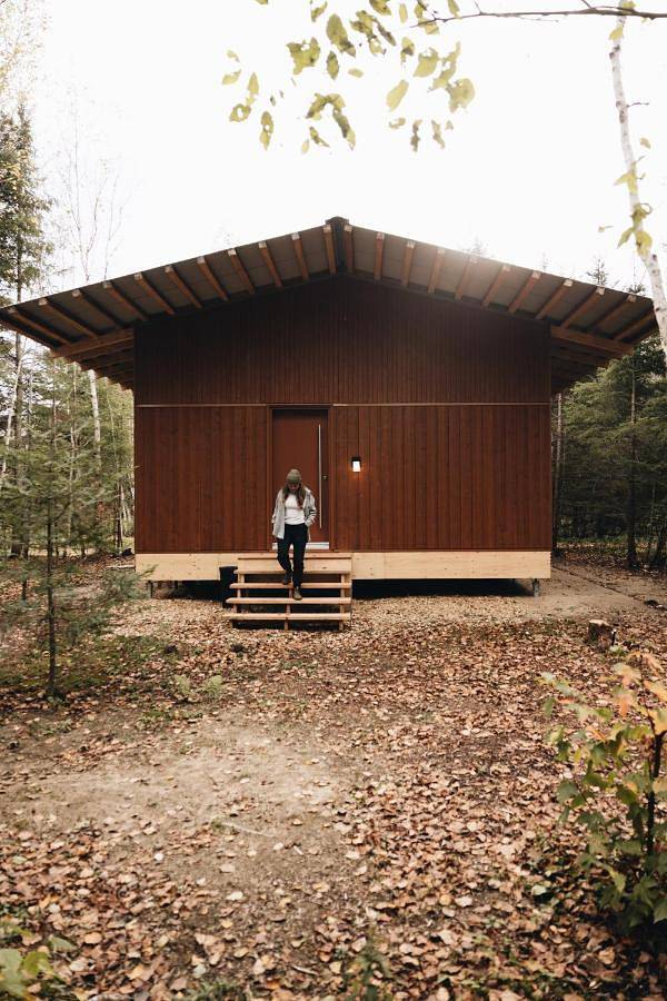 Camping voor 4 personen, met uitzicht en tuin, met huisdier in Canada