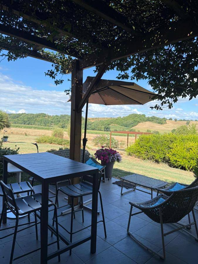 Villa pour 8 personnes, avec vue ainsi que piscine et jardin dans le Gers - 2
