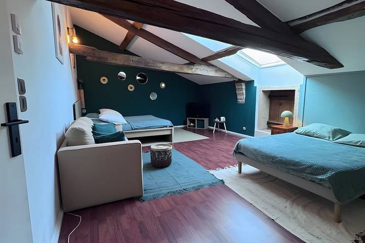 Chambre d’hôte pour 4 personnes, avec Jardin