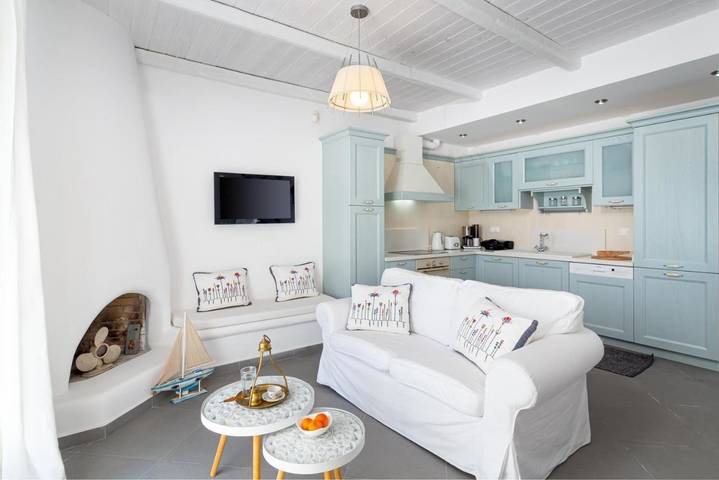 Gîte pour 2 personnes, avec terrasse dans Xerokampos
