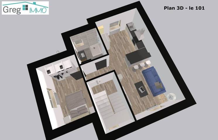 Gîte pour 6 personnes, avec jardin à Audincourt - 3