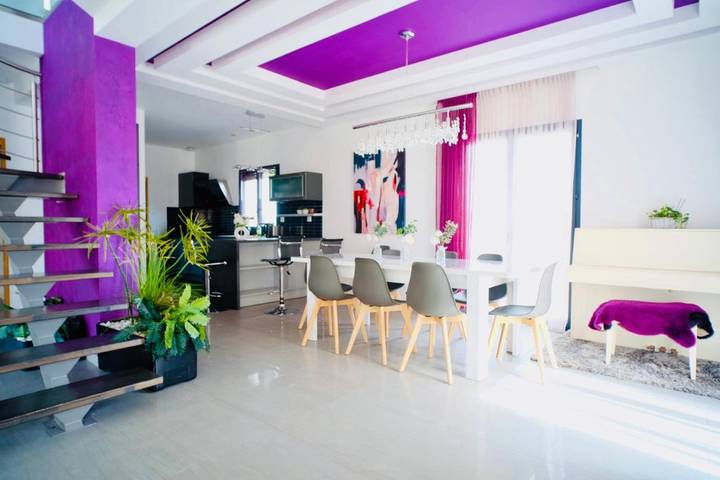 Location de vacances pour 9 personnes, avec jardin ainsi que vue et terrasse, animaux acceptés à Giberville - 3