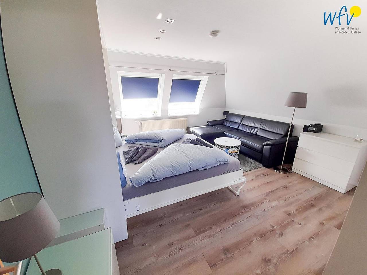 Ganze Wohnung, Strandhus Ferienwohnung Panorama Ausblick auf Borkum in Borkum
