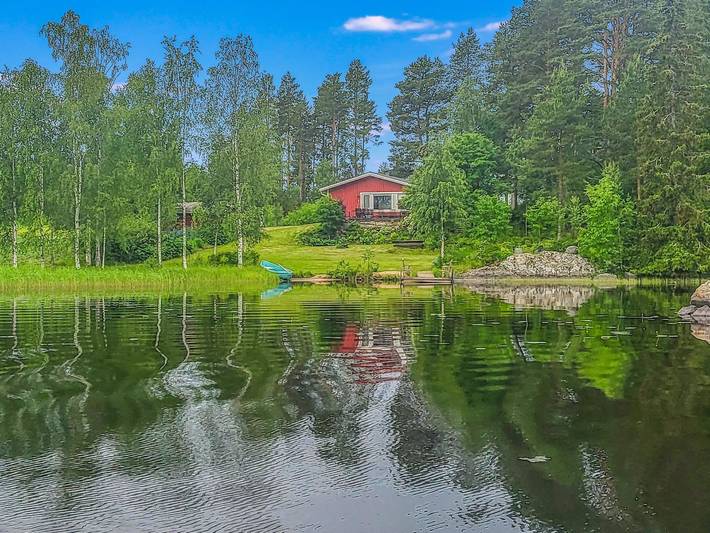 Ferienhaus für 7 Personen, mit Terrasse und Sauna sowie Seeblick, mit Haustier - 1