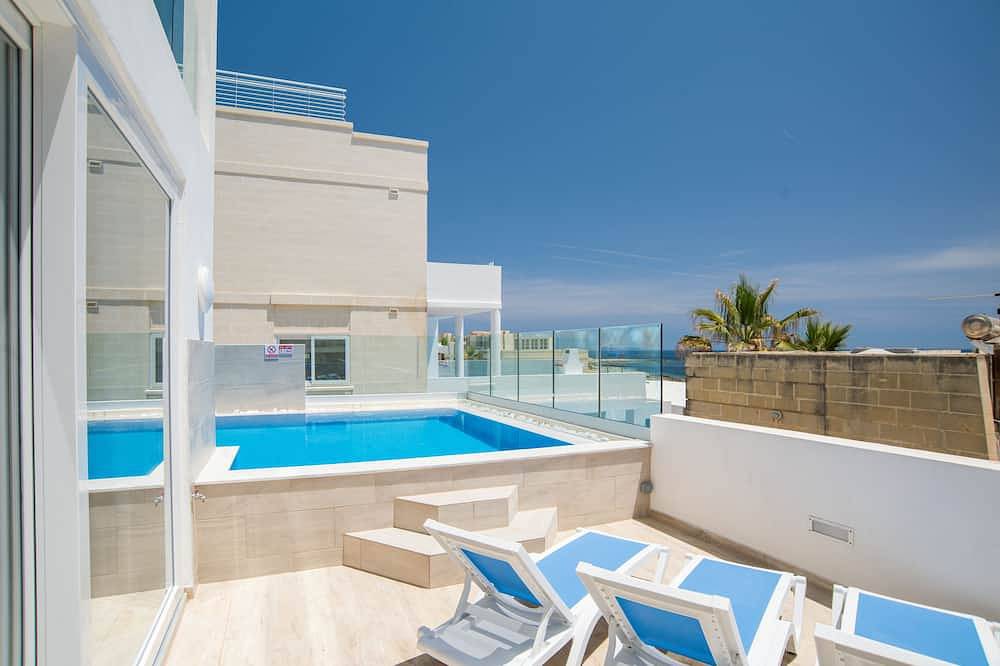 Ganze Wohnung, Villa Apartment mit privatem Pool und freiem Meerblick in Marsaskala, Insel Malta