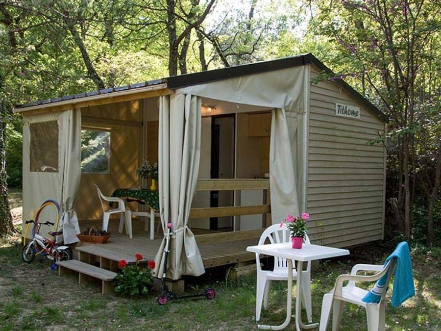 Camping Le Luberon | Pausado - Bungalow 4 personen - Cottage Capucine 4p Ohne Sanitären in Apt, Regionaler Naturpark Luberon
