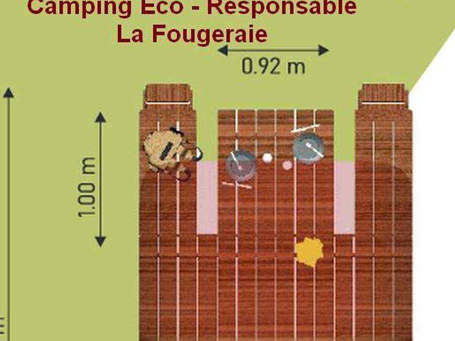 Camping la Fougeraie - Hébergement 2 personnes - Cocon Etang in Saint-Léger-de-Fougeret, Parc naturel régional du Morvan