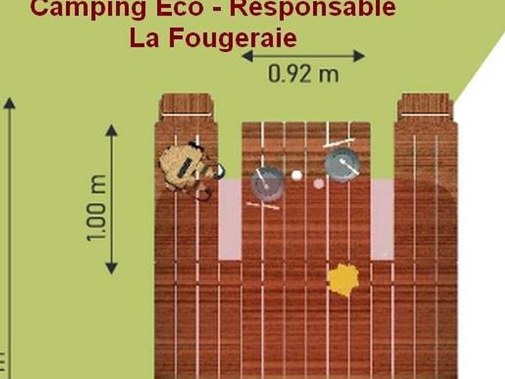 Camping la Fougeraie - Hébergement 2 personnes - Cocon Etang in Saint-Léger-de-Fougeret, Parc naturel régional du Morvan