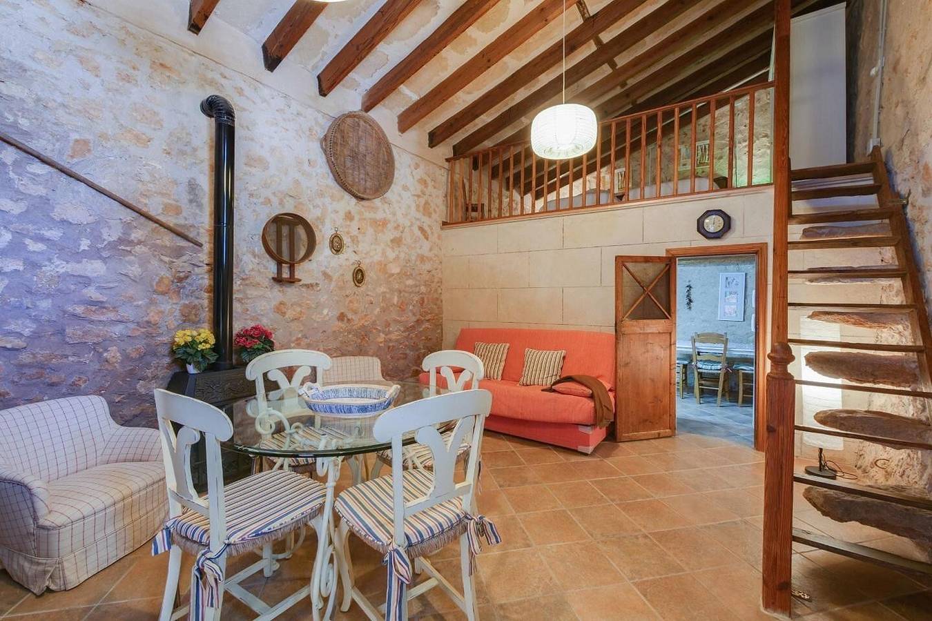 Ferienhaus Finca Son Caldés mit Wlan, Klimaanlage, Pool und Garten in Llucmajor, Mallorca Süden