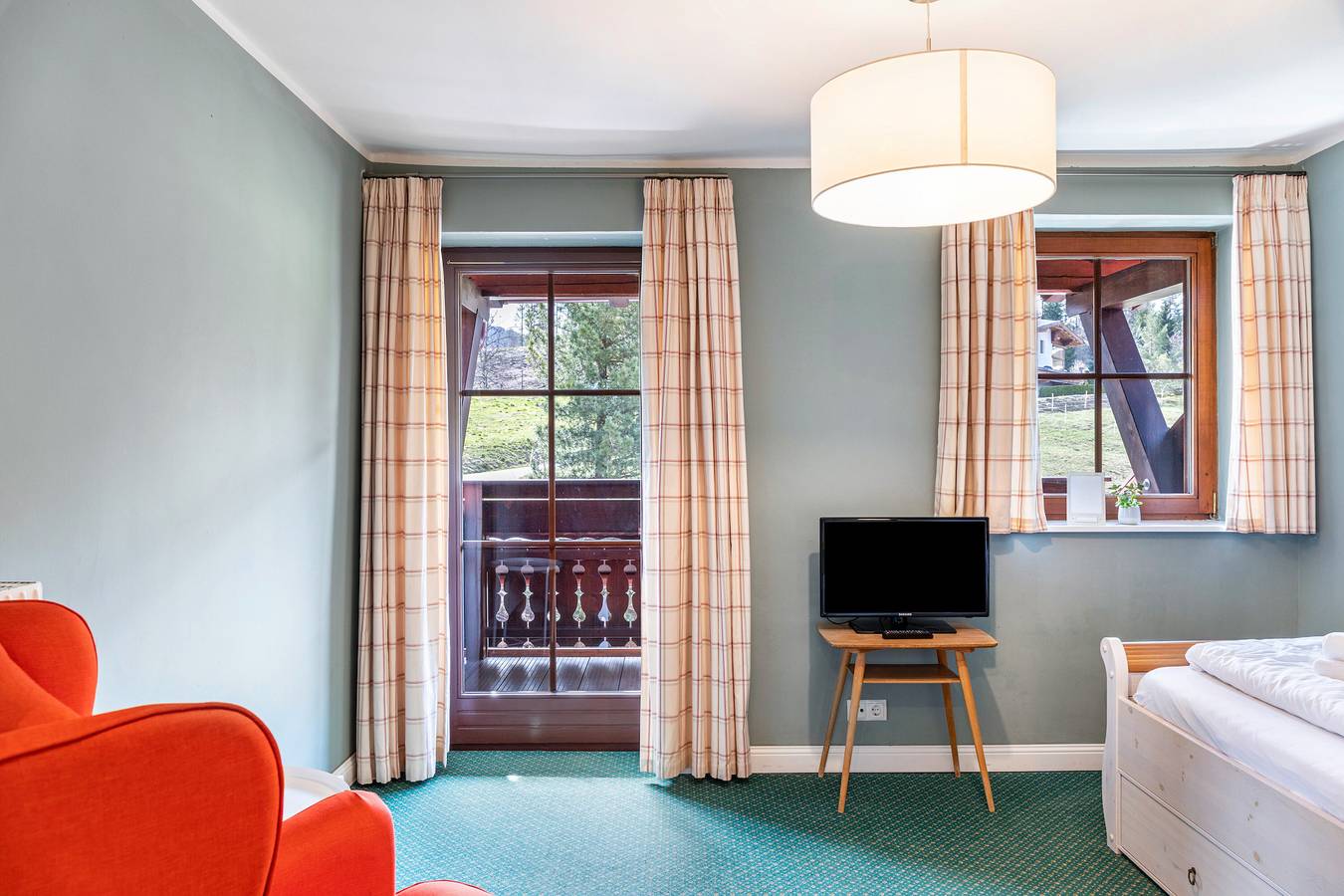 Zimmer 12 Einzelzimmer 2 St. mit Bergblick, Balkon und Wi-Fi in Seefeld in Tirol, Innsbruck Land