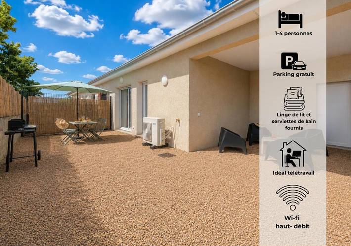 Location de vacances pour 4 personnes, avec jardin à Saint-Nizier-sous-Charlieu