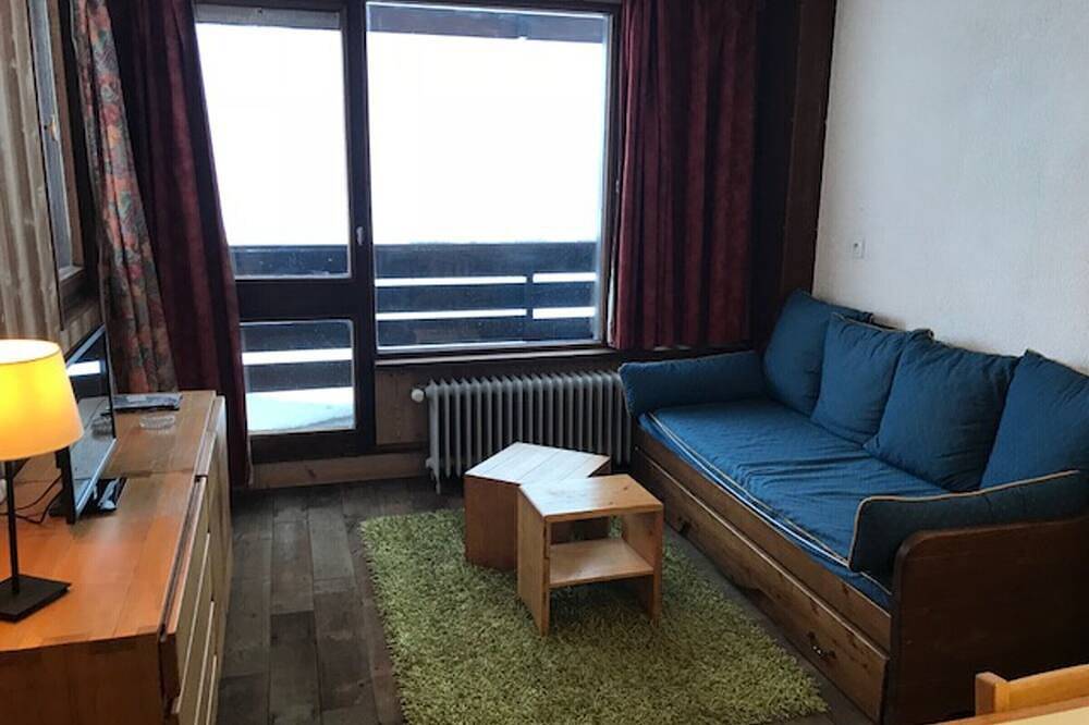 Apartamento entero, Estudio con vista a montañas y lago en Tignes, balcón, cocina equipada, Tv in Tignes, Parque Nacional de Vanoise