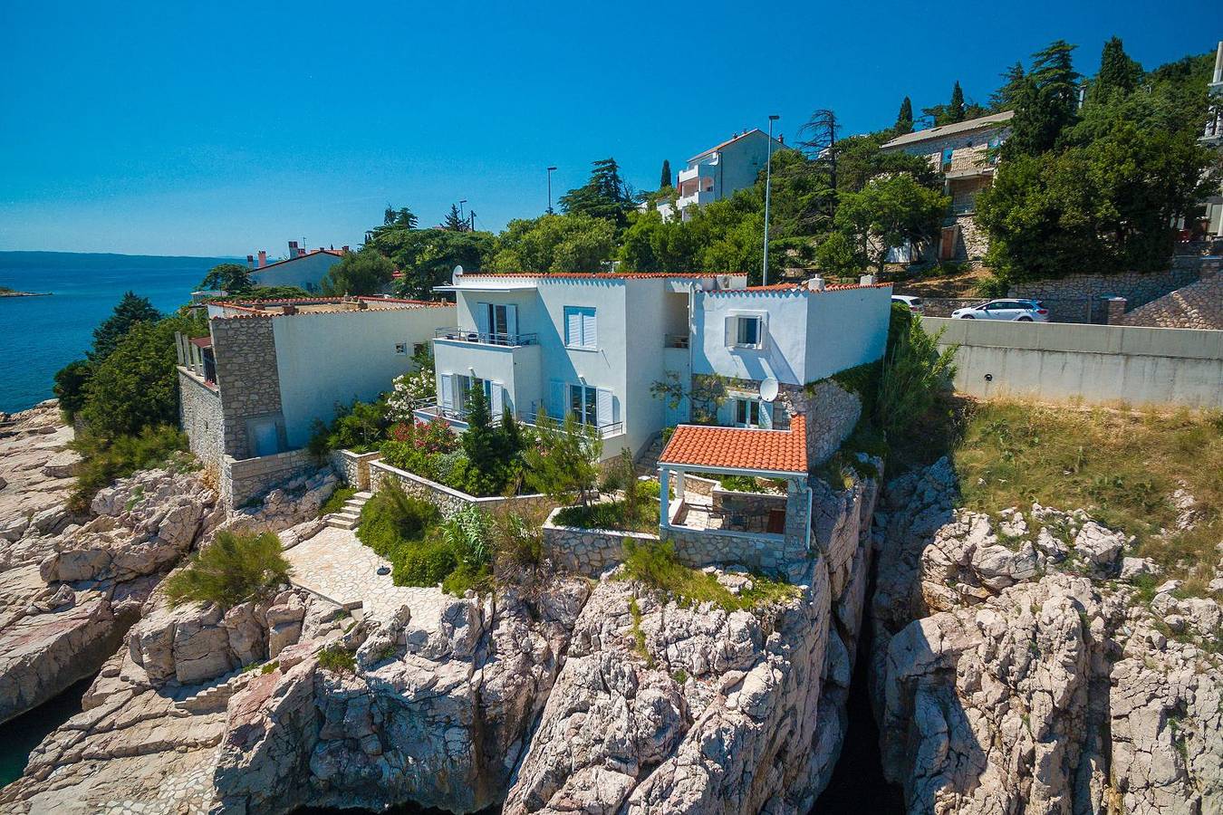 Ganze Wohnung, Direkt am eigenen Strand in Novi Vinodolski, Primorje-Gorski Kotar