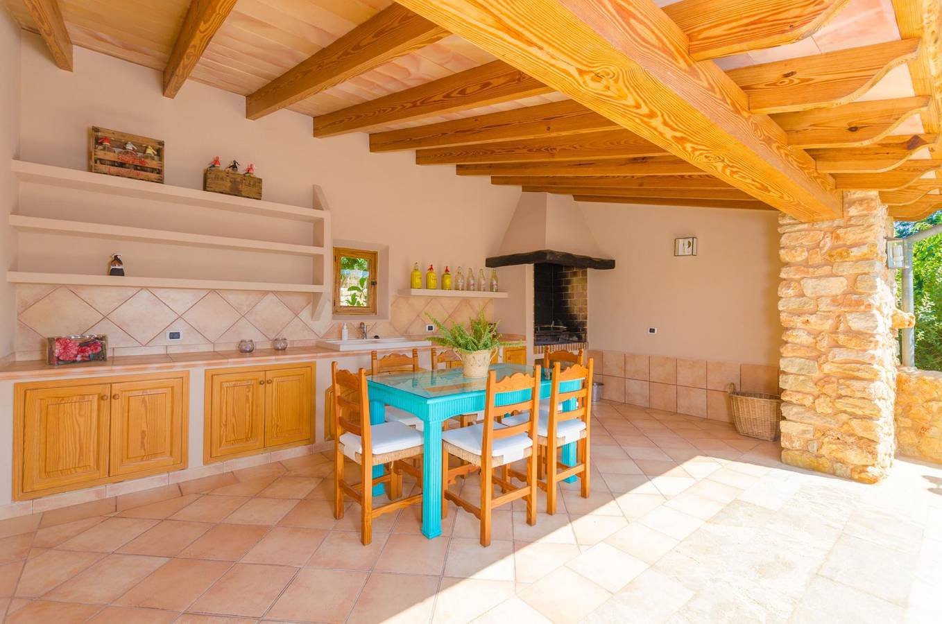 Sa Mata Grossa - Wonderful stone house with great Bbq area and private pool Free Wifi in Campanet, Majorca Center