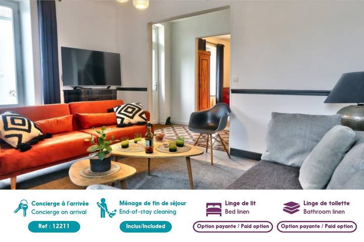 Location de vacances pour 9 personnes, avec terrasse et jardin dans Saint-Guénolé - 4