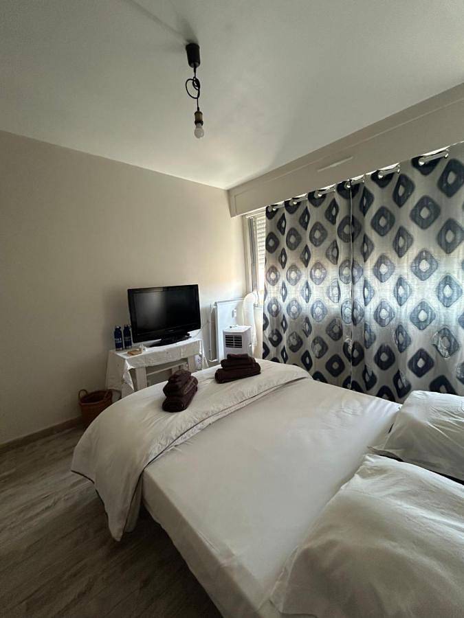 Gîte pour 3 personnes, avec balcon dans Plage Fabron Bambou Nice - 4