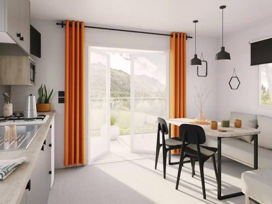 Camping La Saline - Mobilheim 4 personen - Igel in Arc-et-Senans, Doubs