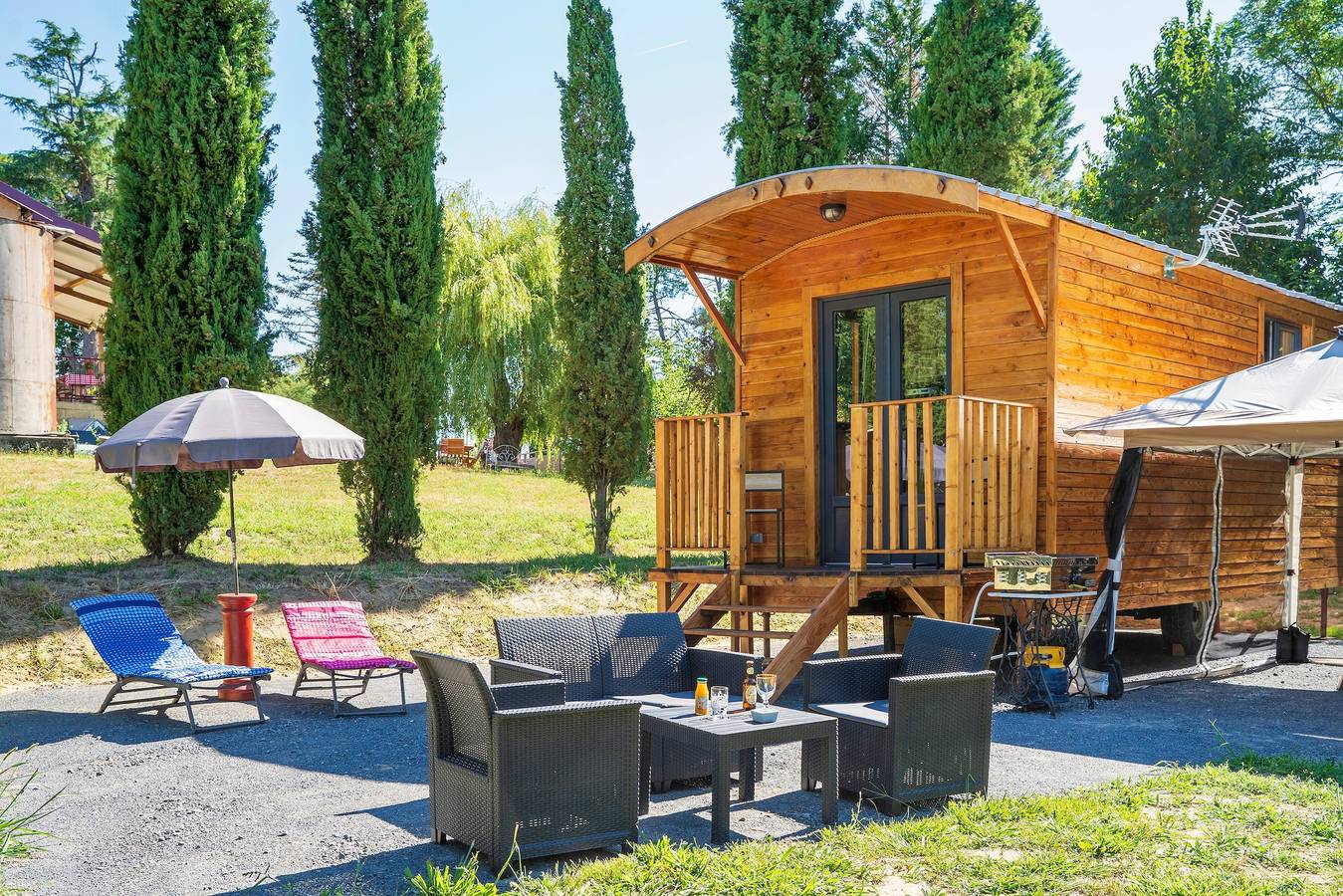 Tiny Home « D'Artagnan De La Pausa Verda » avec terrasse partagée, jardin privé et Wi-Fi in Montréal (Gers), Gers