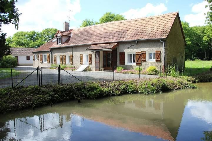 Gîte pour 15 personnes, avec jardin et terrasse, animaux acceptés à Azy-le-Vif