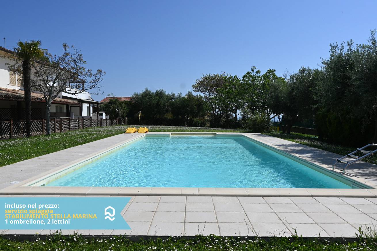 Apartamento entero, Apartamento de vacaciones para 5 personas con jardín in Sirolo, Riviera del Conero
