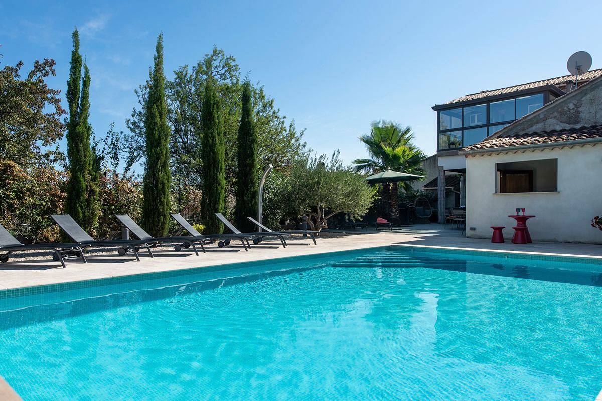 Villa für 12 Personen mit Pool in Caux, Mittelmeerküste (Frankreich)