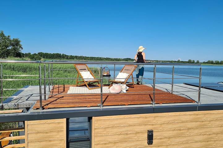Hausboot für 2 Personen, mit Terrasse