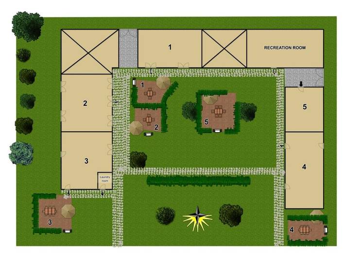 Parc de vacances pour 14 personnes, avec jardin et bassin pour enfant ainsi que piscine et vue, animaux acceptés en Dordogne - 3