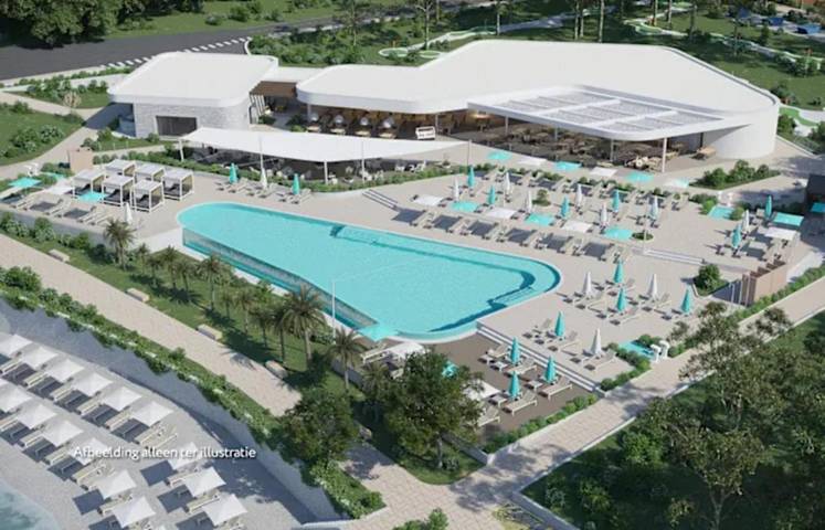 Camping pour 5 personnes, avec bassin pour enfant et jardin ainsi que terrasse et piscine à Funtana - 2