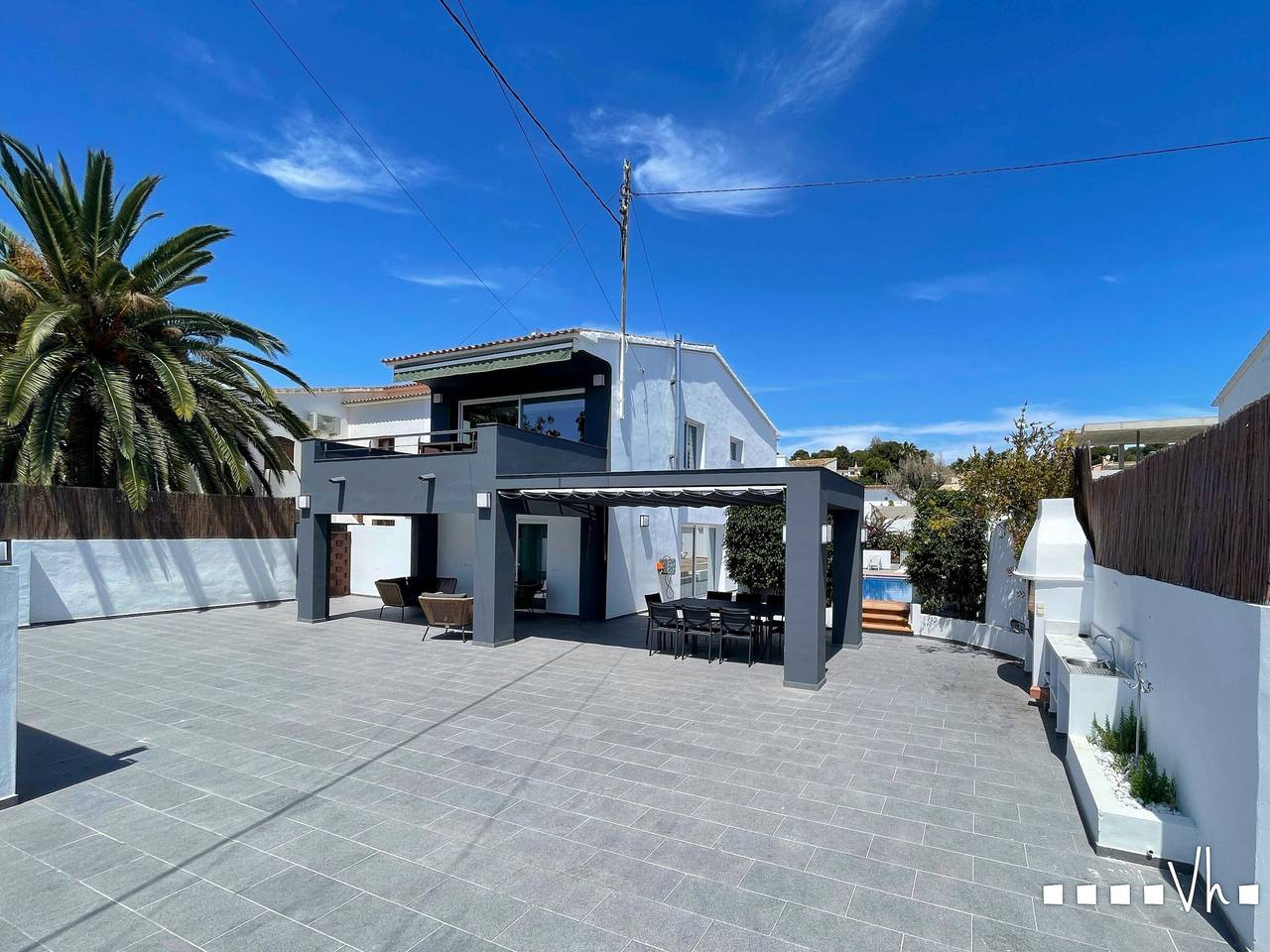 Villa Moraira: Privater Pool, Parkplatz & Klimaanlage, 12 Pers in Moravit, Teulada (Spanien)
