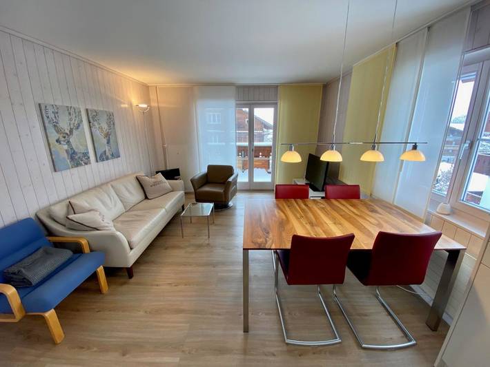 Chalet pour 4 personnes, avec balcon à Saanen - 3