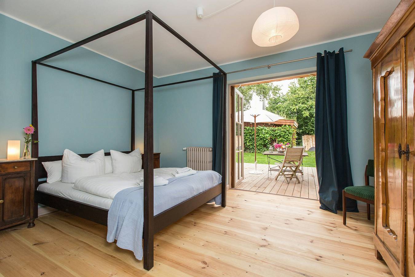 Ganze Wohnung, Ferienapartment mit Sauna und Gartenblick in Fünfseen, Mecklenburgische Seenplatte