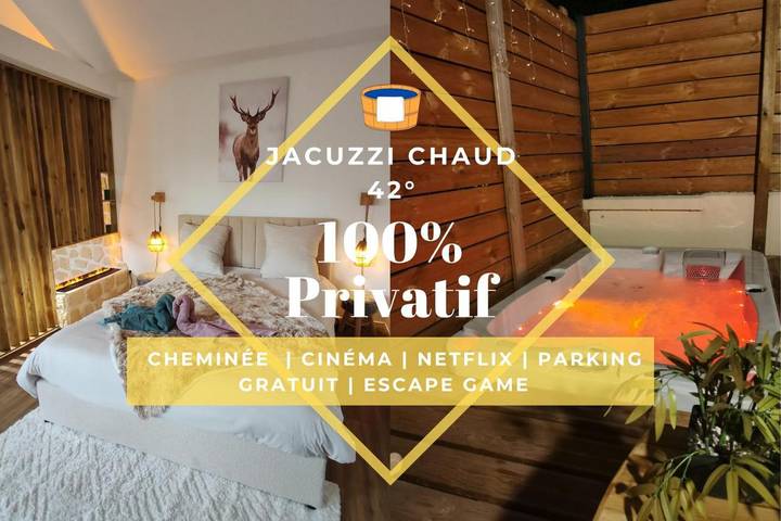 Maison de vacances pour 4 personnes, avec terrasse et jacuzzi