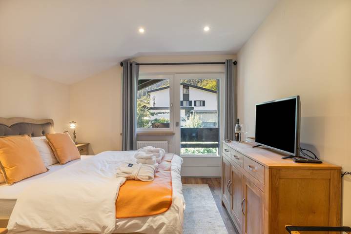 Ferienwohnung für 2 Personen, mit Balkon und Garten sowie Sauna in Vandans, Rätikon Gebirgsgruppe