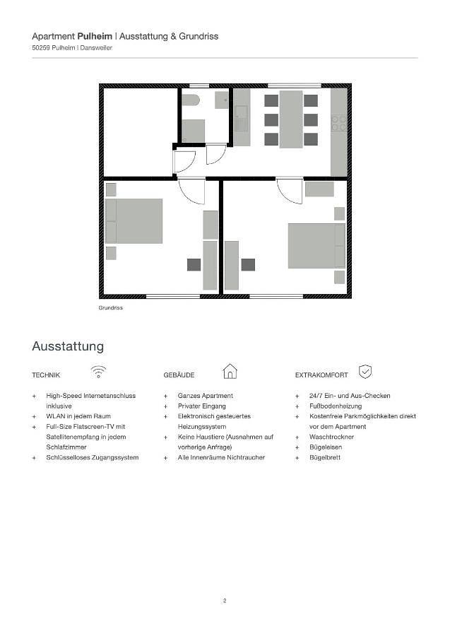 Ferienwohnung für 8 Personen, mit Garten und Sauna, mit Haustier in Pulheim - 2