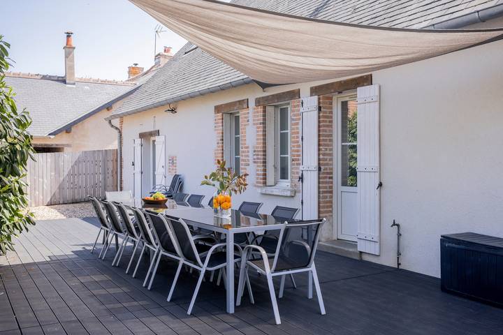 Log cabin for 14 people, with Garden in 