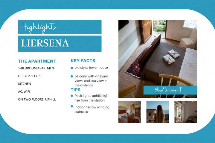 Gîte pour 2 personnes, avec balcon/terrasse à Manarola - 2