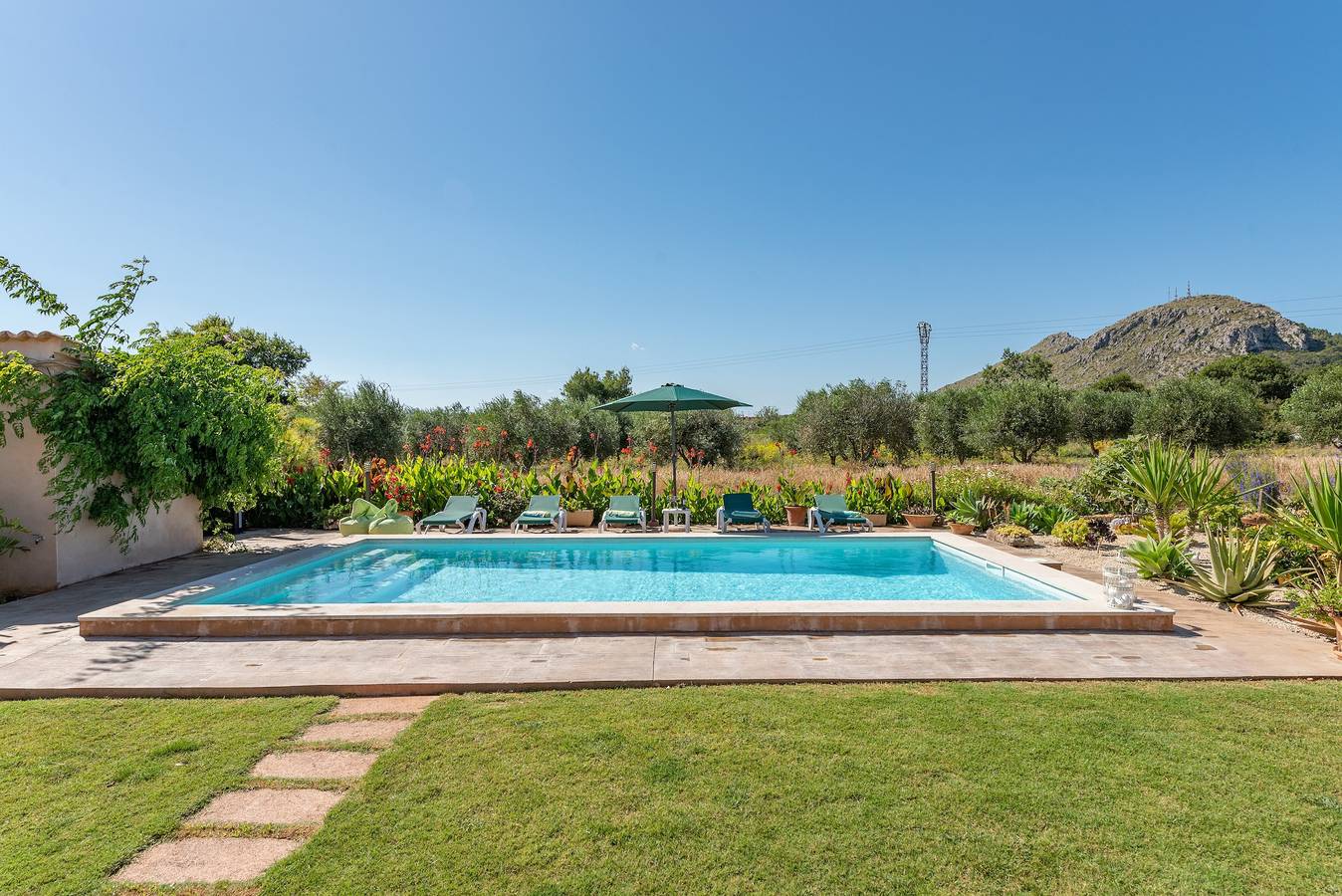 Finca "S'Hortet" with Sea View, Private Pool & Wi-Fi in Alcúdia, Coast of Mallorca