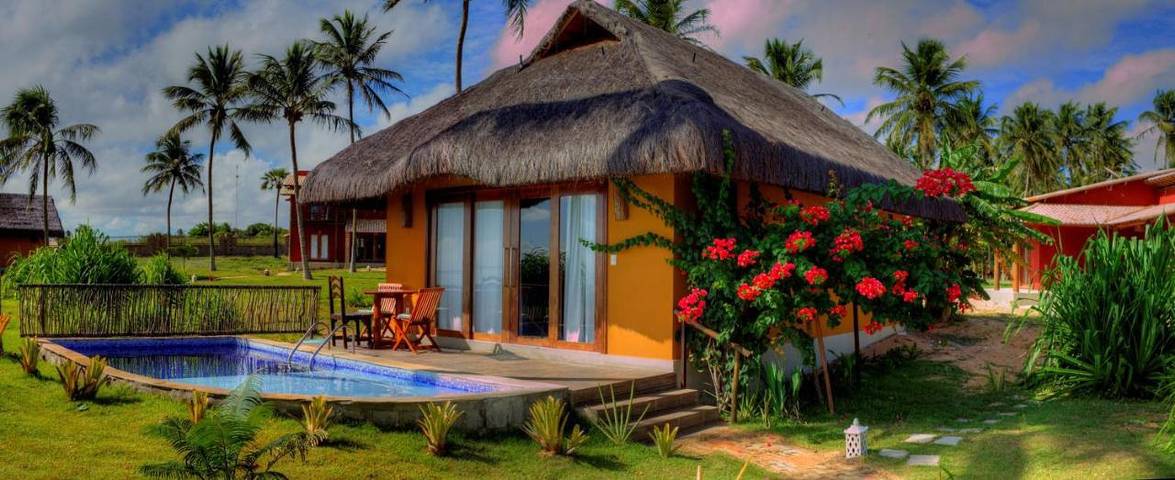 Pousadas para 2 pessoas, com jacuzzi e piscina e ainda jardim em Touros