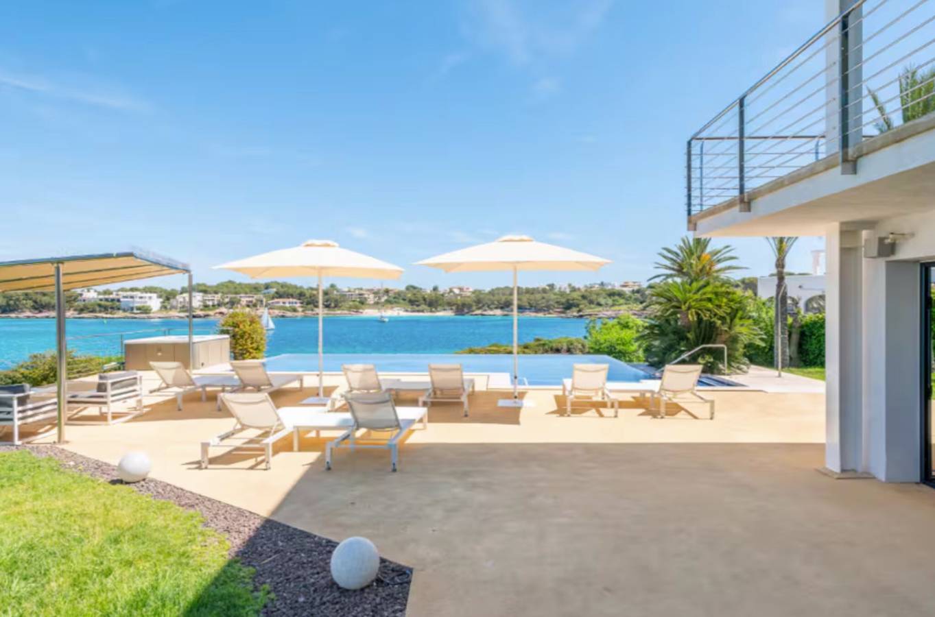 Villa „Sa Bateria“ mit Meerblick, Wlan und Klimaanlage in Portocolom, Felanitx