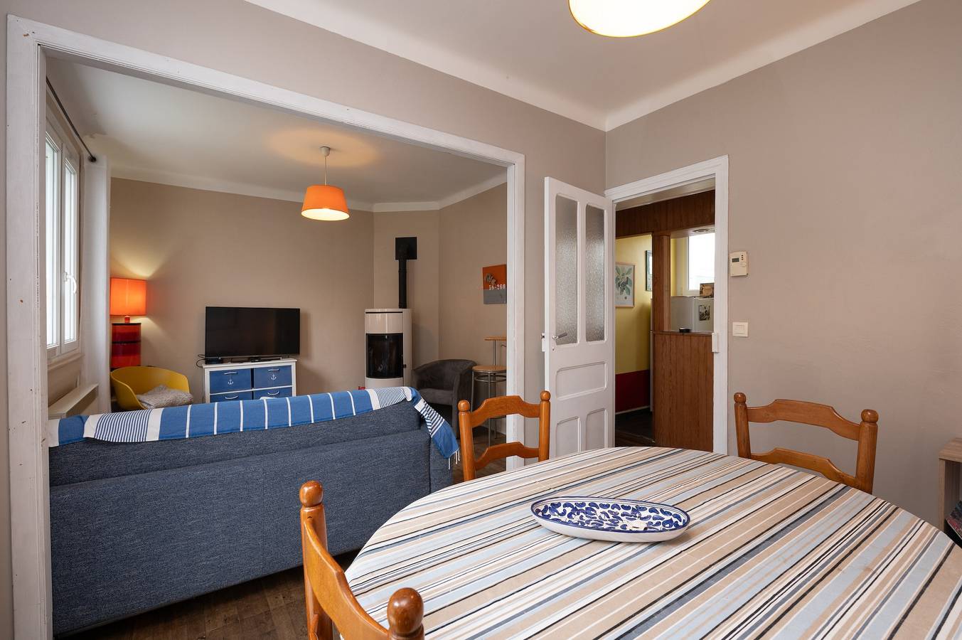 Casa de vacaciones 'Maison De Vacances 50m De La Plage' con terraza privada, jardín privado y Wi-Fi in Larmor-Plage, Côte des Mégalithes