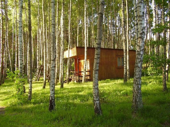Domek letniskowy dla 5 osób, z Balkon i Taras oraz Ogród i Widok w 