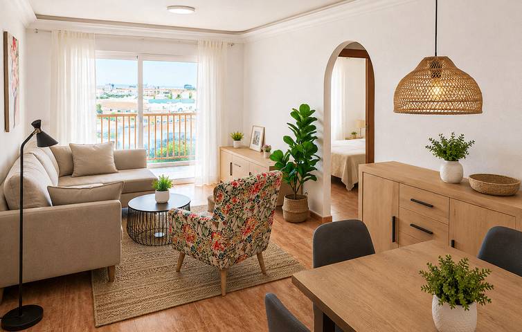 Entire holiday apartment, Charming Sea-View Apartment with Pool, Wi-Fi, and Beach Access in Los Miradores del Puerto, San Javier