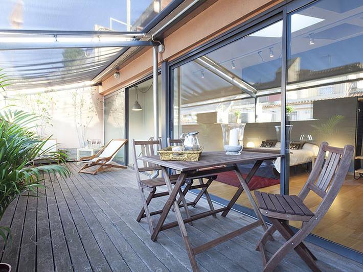 Holiday apartment for 6 people, with Balcony and Terrace in Barcelona