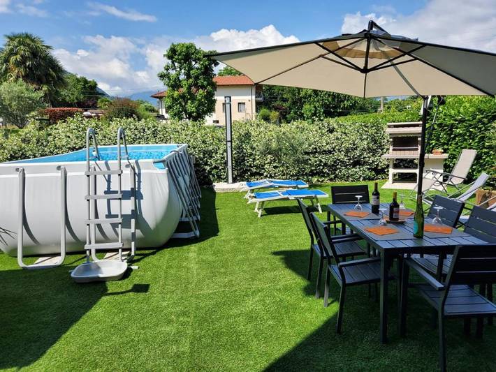 Ferienhaus für 5 Personen, mit Terrasse und Garten sowie Pool