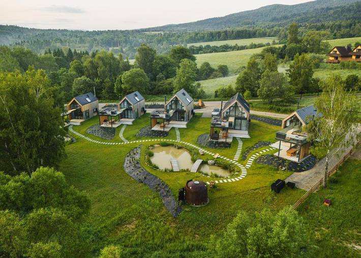 Dom dla 6 osób, z widok i sauna oraz ogród, zwierzęta dozwolone w 