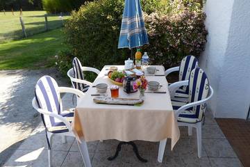 Gîte pour 4 personnes, avec terrasse ainsi que jardin et jacuzzi, animaux acceptés à Saint-André-des-Eaux