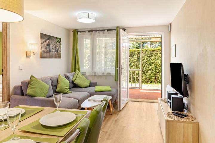 Ferienwohnung für 4 Personen, mit Terrasse und Garten