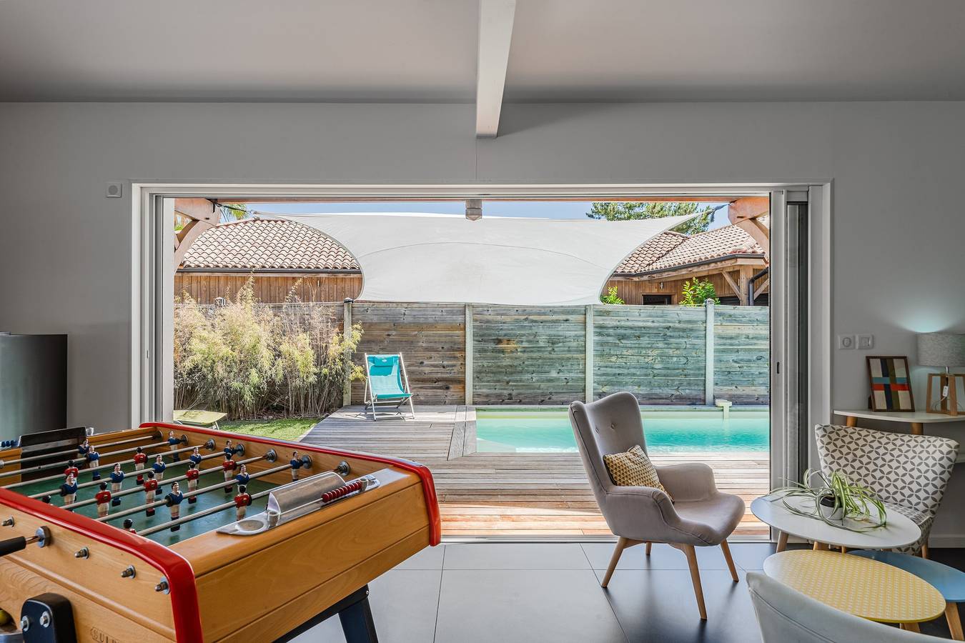 La villa Sirelis piscina y spa in Gujan-Mestras, Region de Arcachon