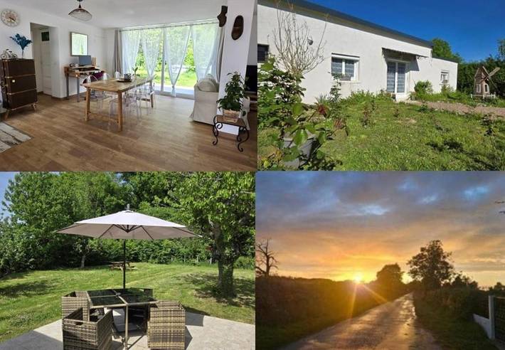 Maison de vacances pour 6 personnes, avec Terrasse et Jardin ainsi que Piscine et Vue